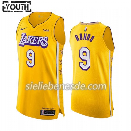 Kinder NBA Los Angeles Lakers Trikot Rajon Rondo 9 Nike 2019-2020 City Edition Swingman